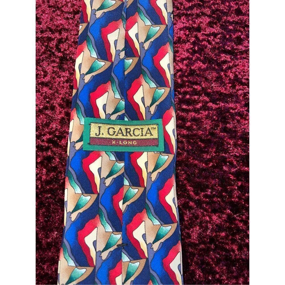 100% Silk Mens Neck Tie Jerry Garcia